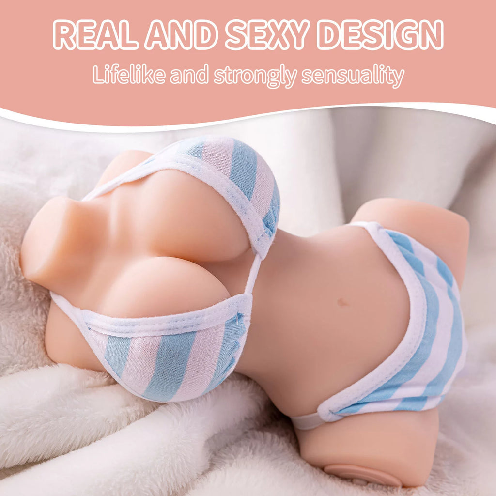 2.8LB Small Vibrating Sex Doll Masturbator
