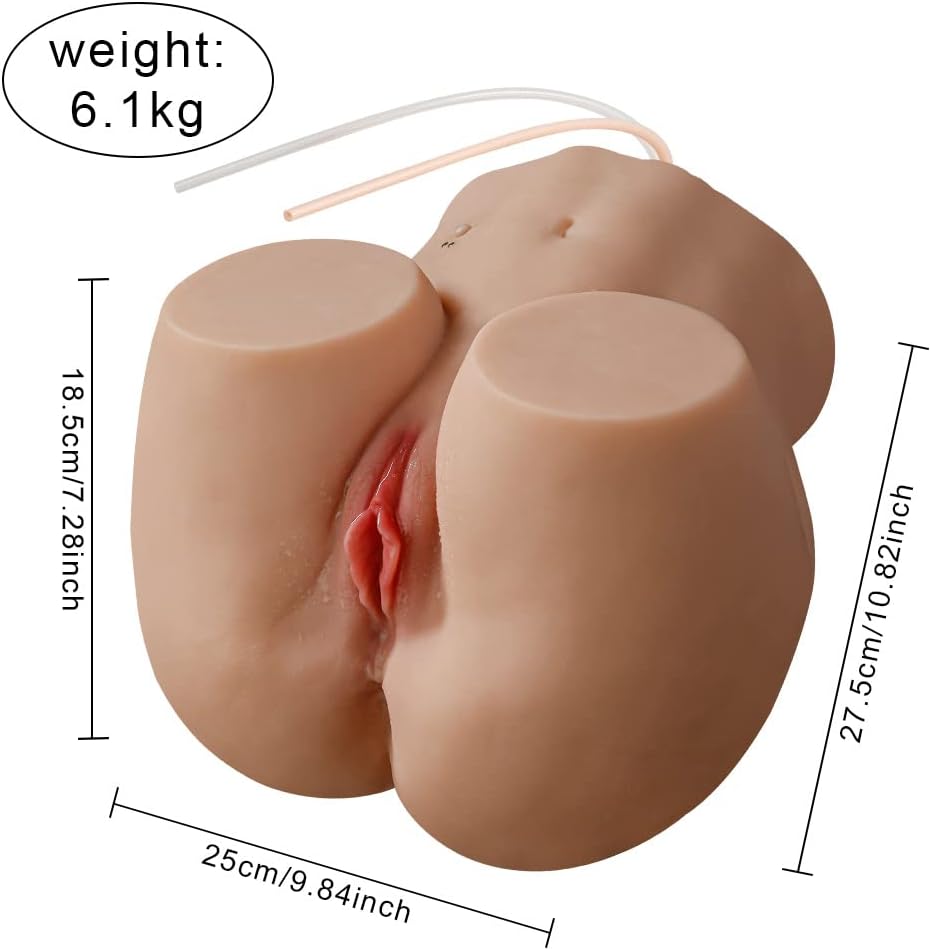 13.5LB Lifelike Sex Doll Ass Masturbator with 5 Suction & Vibration Modes