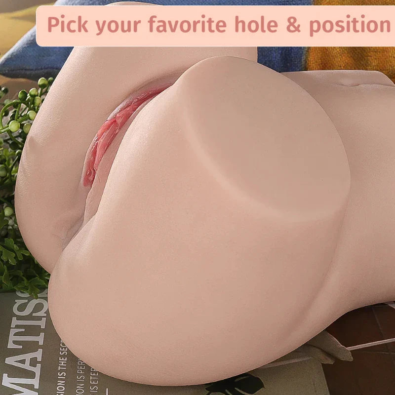 7.9LB Realistic Female Big Booty Ass Doll with Dual Anal and Vagina