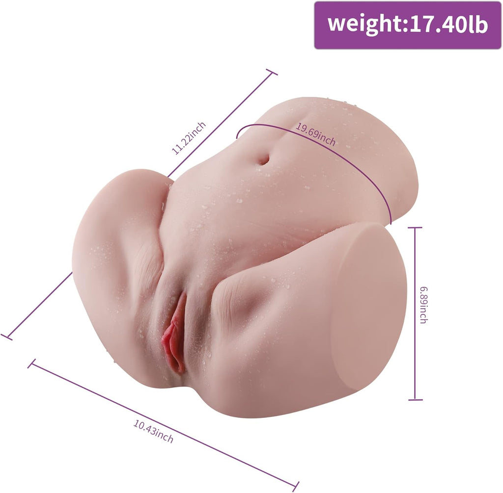 17.4LB Realistic Sex Doll Torso Pocket Pussy Ass