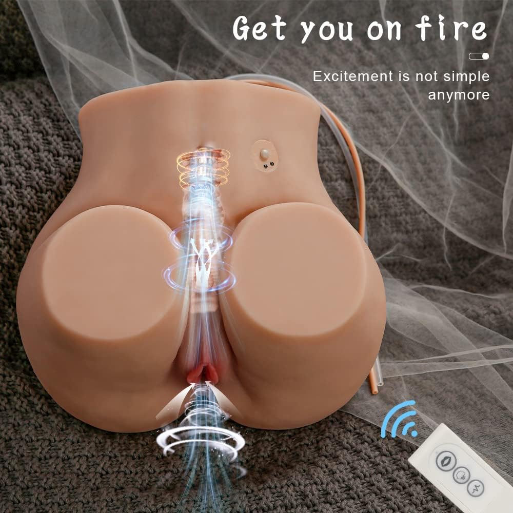 13.5LB Lifelike Sex Doll Ass Masturbator with 5 Suction & Vibration Modes
