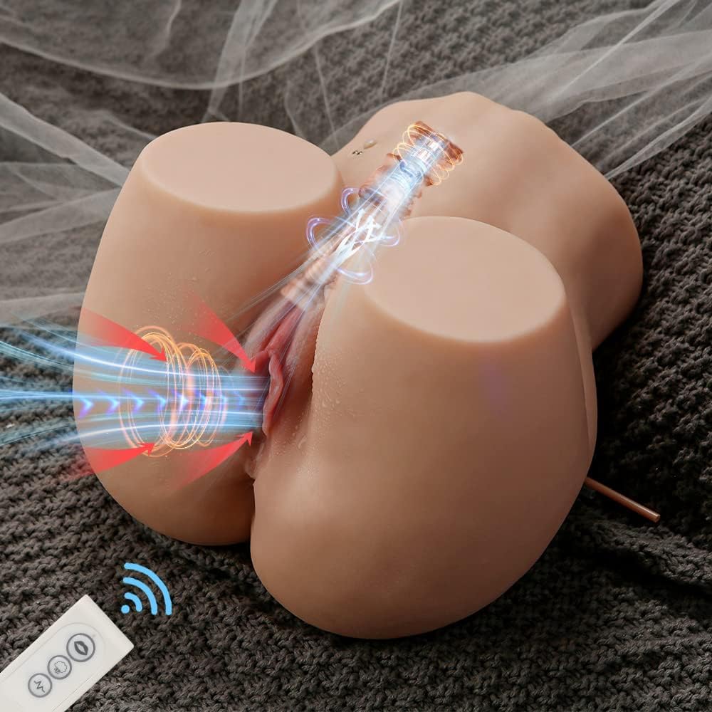 13.5LB Lifelike Sex Doll Ass Masturbator with 5 Suction & Vibration Modes