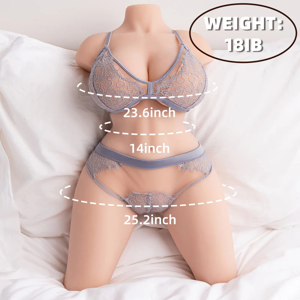 Sabrina: 18lb Small Sex Doll with Legs for Beginners