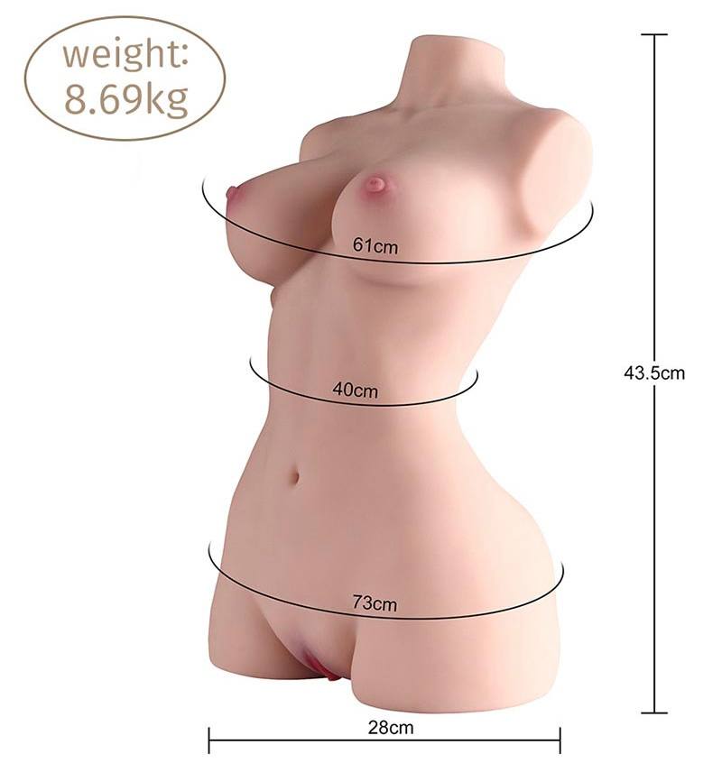 19LB Vibrating Self Cleaning Sex Doll Torso